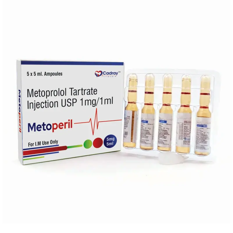 Metoprolol Tartrate 1 mg Injection top Manufacturer India